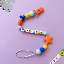 Load image into Gallery viewer, Personalized Pacifier/Teether clip - Sunny Spectrum
