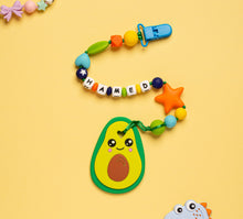 Load image into Gallery viewer, Personalized Pacifier/Teether clip - Beach Ball