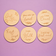 Load image into Gallery viewer, Wooden Milestone cards