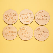 Load image into Gallery viewer, Wooden Milestone cards