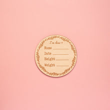 Load image into Gallery viewer, Wooden Milestone cards