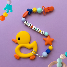 Load image into Gallery viewer, Personalized Pacifier/Teether clip - Sunny Spectrum