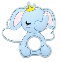 Load image into Gallery viewer, Personalized Pacifier/Teether clip - Wintery Pastels