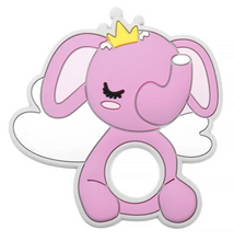 Load image into Gallery viewer, Personalized Pacifier/Teether clip - Cranberry Crush