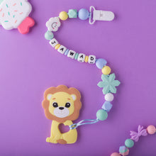 Load image into Gallery viewer, Personalized Pacifier/Teether clip - Minty blue