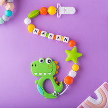 Load image into Gallery viewer, Personalized Pacifier/Teether clip - Bright Autumn