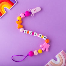Load image into Gallery viewer, Personalized Pacifier/Teether clip - Tropical