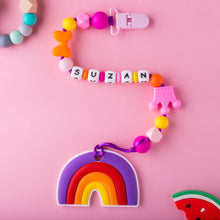 Load image into Gallery viewer, Personalized Pacifier/Teether clip - Tropical