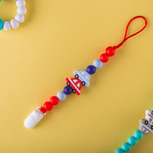 Load image into Gallery viewer, Double Cars Pacifier Clips