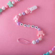 Load image into Gallery viewer, Personalized Pacifier/Teether clip - Lavender Wonder