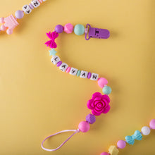Load image into Gallery viewer, Personalized Pacifier/Teether clip -Mermaid Tail