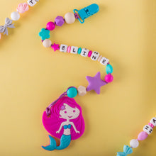 Load image into Gallery viewer, Personalized Pacifier/Teether clip - Retrowave