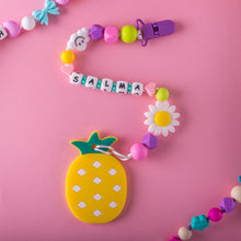 Load image into Gallery viewer, Personalized Pacifier/Teether clip - Summer Vibes