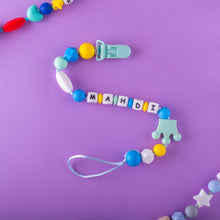 Load image into Gallery viewer, Personalized Pacifier/Teether clip - Waterfall