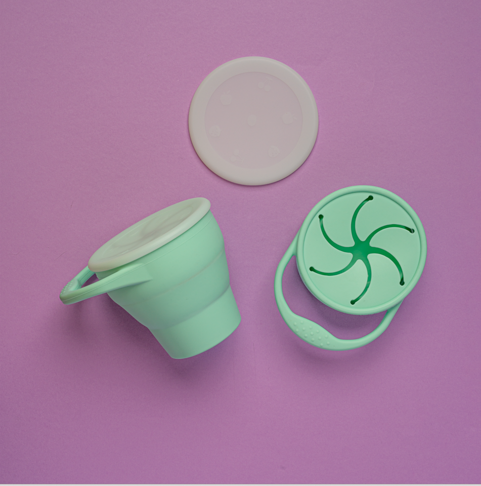 Silicone snack cup - Mint