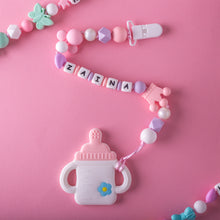 Load image into Gallery viewer, Personalized Pacifier/Teether clip - Lavender Wonder
